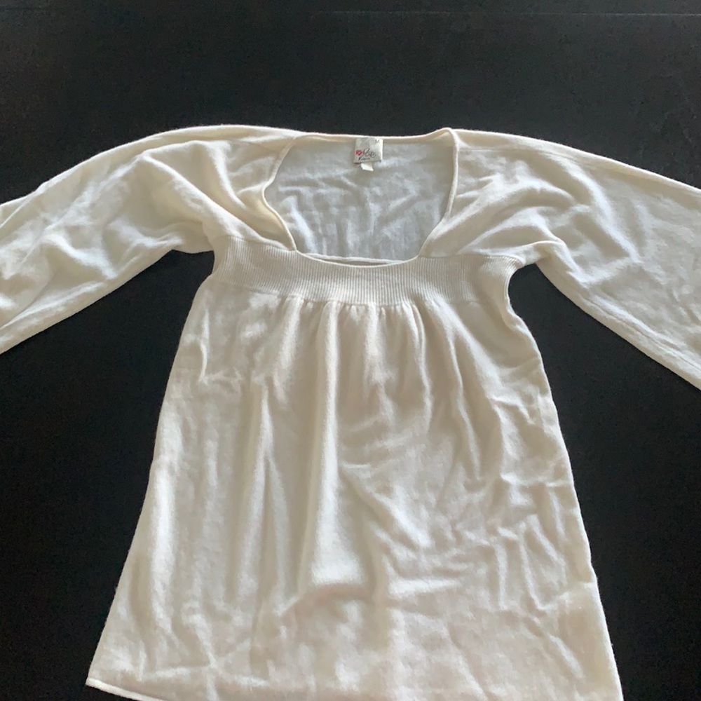 Joie Ivory Cashmere sweater size M